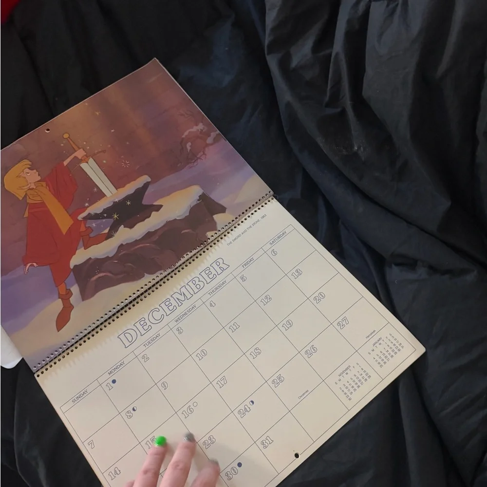 Disney Favorites calendar 1986